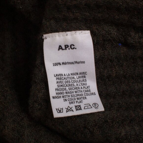 A.P.C. Dark Green Wool Sweater - Picture 7 of 7